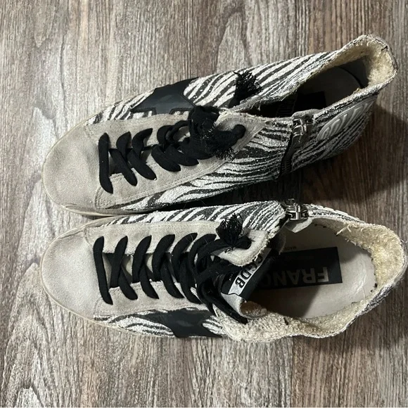 Golden Goose Zebra Print Sneakers - Black and White - Picture 5 of 8